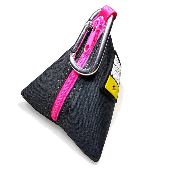 Max & Molly Neoprene Poop Bag Holder Triangle - Pink