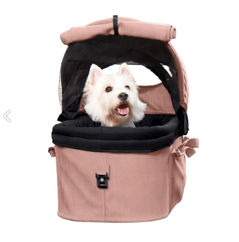 Ibiyaya CLEO Multifunction Pet Stroller & Car Seat Travel System - Coral Pink