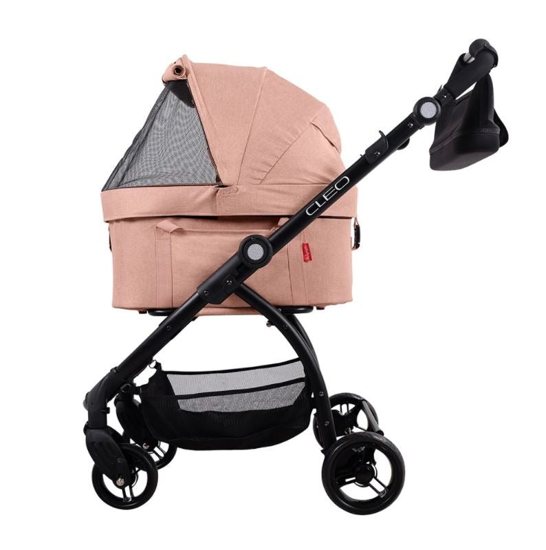 Ibiyaya CLEO Multifunction Pet Stroller & Car Seat Travel System - Coral Pink