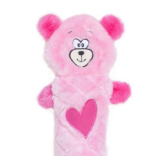 Zippy Paws Jigglerz Shakeable Dog Toy - Pink Bear