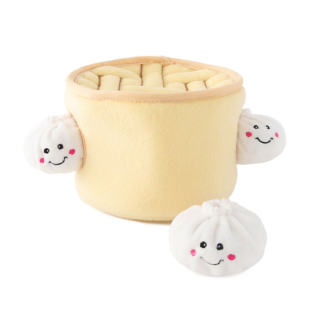 Zippy Paws Zippy Burrow Interactive Dog Toy - Soup Dumplings