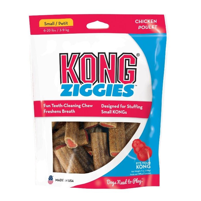 KONG Stuffn Adult Ziggies - Small - 4 Units