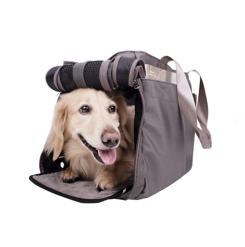 Ibiyaya Canvas Pet Tote - Smoke Grey