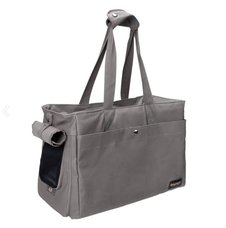 Ibiyaya Canvas Pet Tote - Smoke Grey