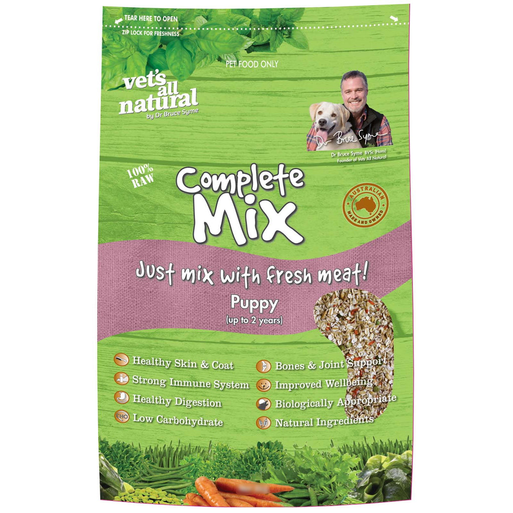 Vets All Natural Complete Mix Puppy Raw Dog Food 5kg