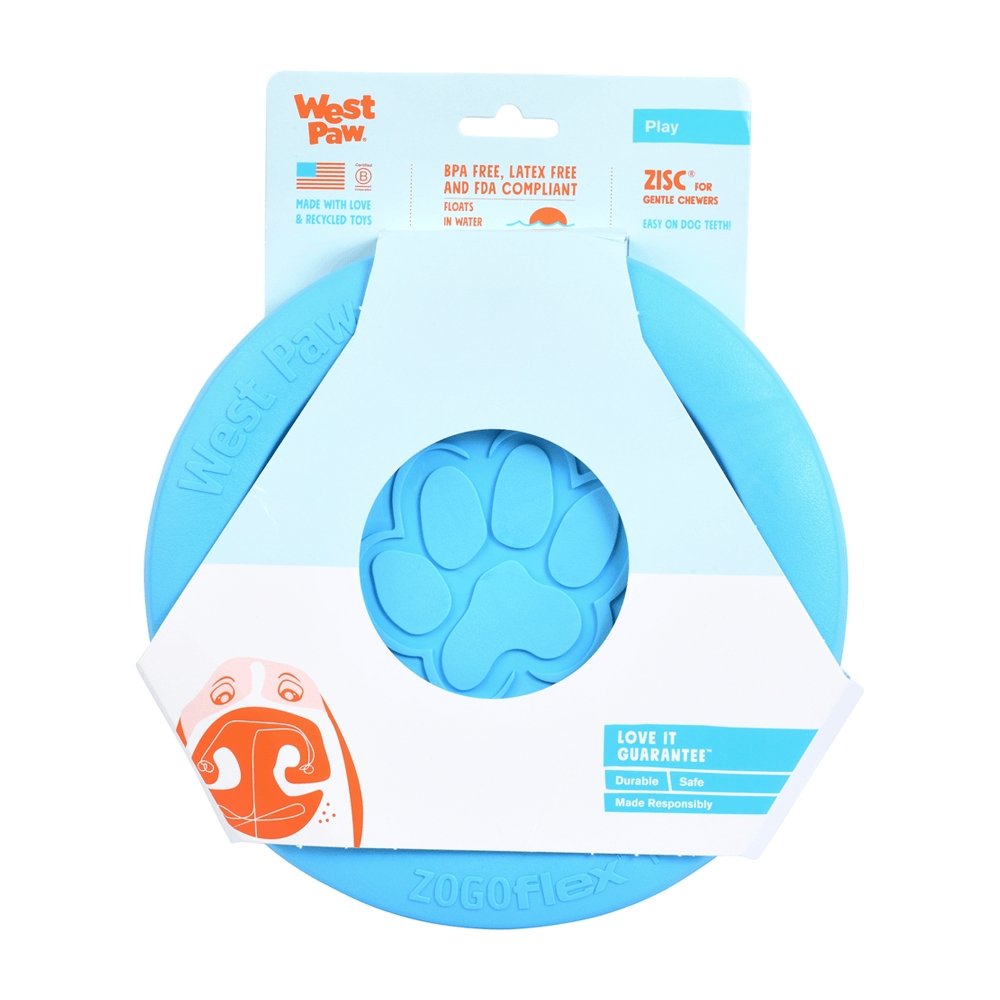 West Paw Zisc Flying Disc Fetch Dog Toy
