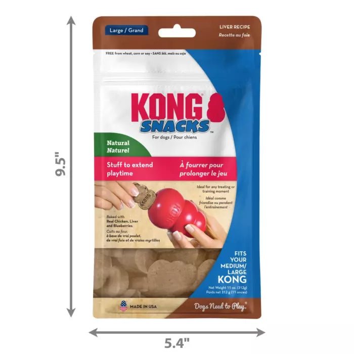 KONG Snacks Liver Dog Treats - 300g