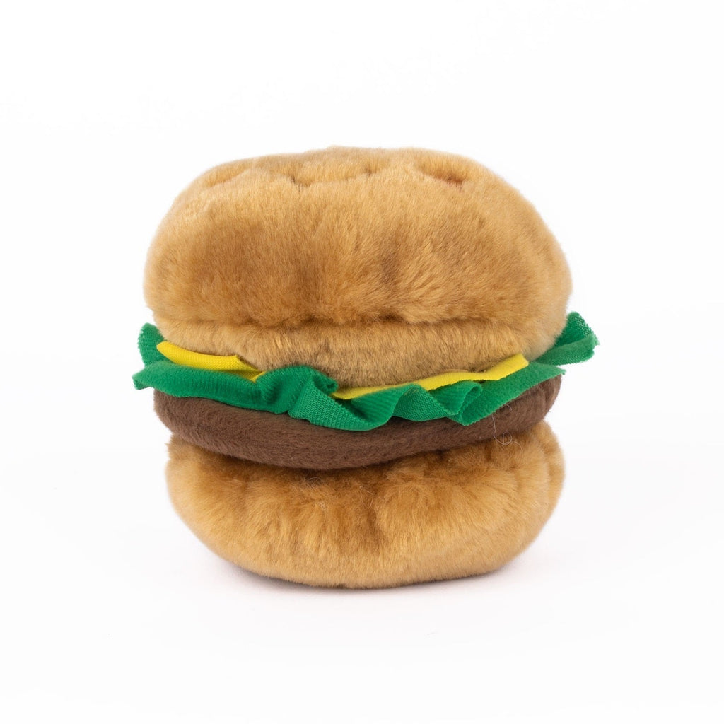 Zippy Paws NomNomz Squeaker Dog Toy - Hamburger
