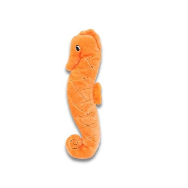 Zippy Paws Plush Squeaky Jigglerz Dog Toy - Seahorse
